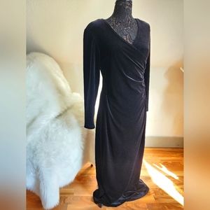Vintage Ronnie Nicole Long Velvet Dress